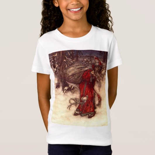 Kerstman Arthur Rackham T-shirt (Voorkant)
