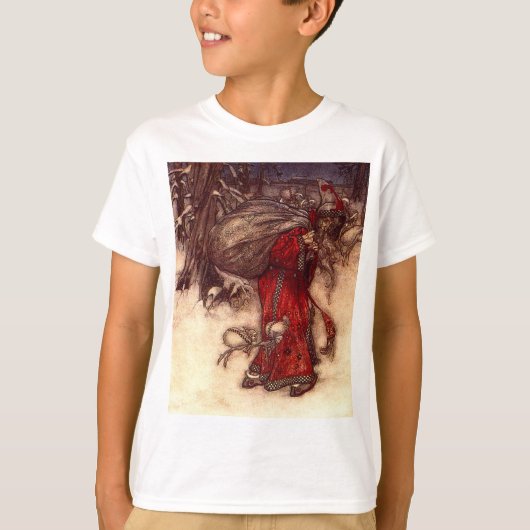 Kerstman Arthur Rackham T-shirt (Voorkant)