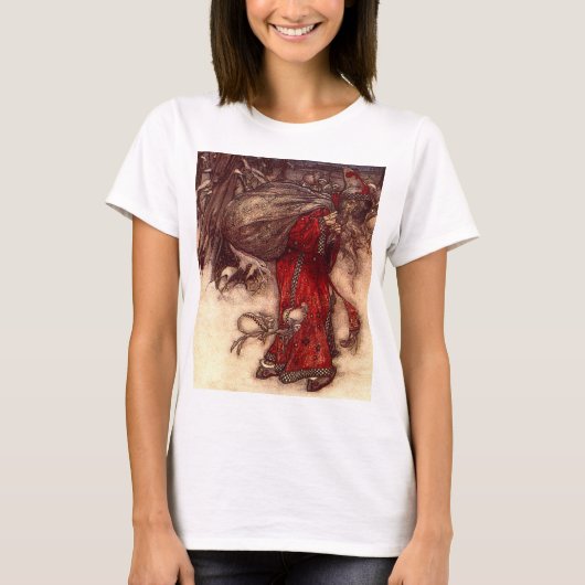 Kerstman Arthur Rackham T-shirt (Voorkant)