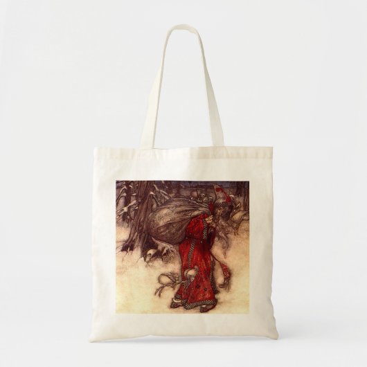 Kerstman Arthur Rackham Tote Bag (Voorkant)