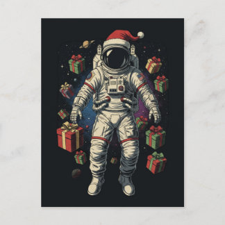 Kerstman Astronaut Kerstmis Briefkaart