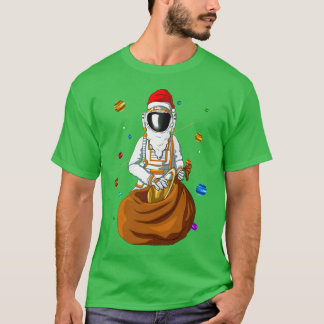 Kerstman Astronaut Kerstmis T-shirt