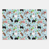 Kerstman Australian Shepherd Inpakpapier Vel (Voorkant 2)