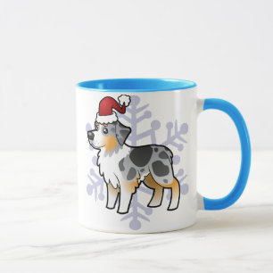 Kerstman Australian Shepherd Mok