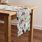 Kerstman Australian Shepherd Short Table Runner Korte Tafelloper (Voorbeeld)