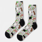 Kerstman Australian Shepherd Sokken (Links)