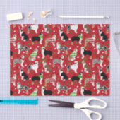 Kerstman Australian Shepherd Tissuepapier (Craft)