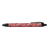 Kerstman Australian Shepherd Zwarte Inkt Pen (Bovenkant)