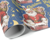 kerstman, avond voor Kerstmis Cadeaupapier (Rol Hoek)