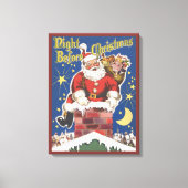  kerstman, avond voor Kerstmis Canvas Afdruk (Voorkant)