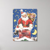  kerstman, avond voor Kerstmis Canvas Afdruk (Voorkant)