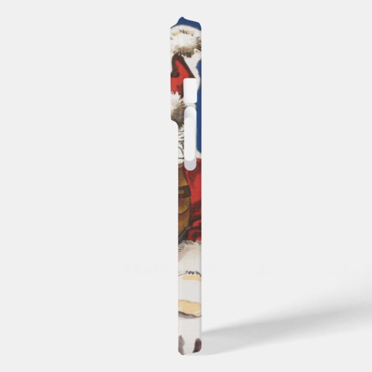  kerstman, avond voor Kerstmis Case-Mate iPhone Case (Achterkant / Links)