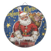  kerstman, avond voor Kerstmis Dartbord (Voorkant)