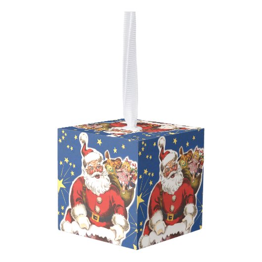  kerstman, avond voor Kerstmis Decoratie (Achter hoekig)