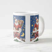 kerstman, avond voor Kerstmis Grote Koffiekop (Voorkant rechts)