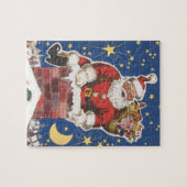 kerstman, avond voor Kerstmis Legpuzzel (Horizontaal)