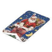  kerstman, avond voor Kerstmis Magneet (Linkerzijde)