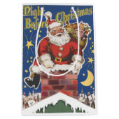  kerstman, avond voor Kerstmis Medium Cadeauzakje (Voorkant)