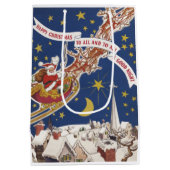  kerstman, avond voor Kerstmis Medium Cadeauzakje (Achterkant)