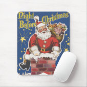 kerstman, avond voor Kerstmis Muismat (Met muis)