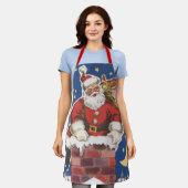  kerstman, avond voor Kerstmis Schort (Gedragen)