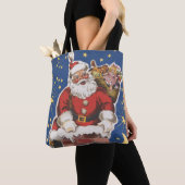 kerstman, avond voor Kerstmis Tote Bag (Dichtbij)