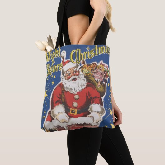  kerstman, avond voor Kerstmis Tote Bag (Dichtbij)