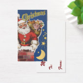 kerstman, avond voor Kerstmis Visitekaartjes (Bureau)