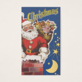 kerstman, avond voor Kerstmis Visitekaartjes (Voorkant)