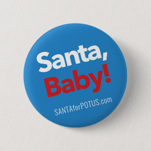 "Kerstman, Baby!" 2,25-inch knop Ronde Button 5,7 Cm