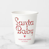 Kerstman Baby Baby shower Cups Papieren Bekers (Achterkant)