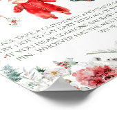 Kerstman Baby Baby shower Spel Poster (Hoek)