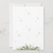 Kerstman Baby Baby Shower Uitnodiging (Achterkant)