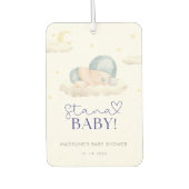 Kerstman Baby Boy Shower Luchtverfrisser (Voorkant)