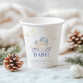 Kerstman Baby Boy Shower Papieren Bekers