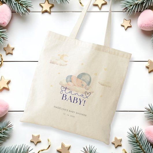 Kerstman Baby Boy Shower Tote Bag