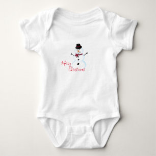 Kerstman Baby Jersey Bodysuit/Snowman Romper