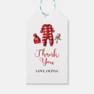 Kerstman Baby Kerst Baby Shower Cadeaulabel