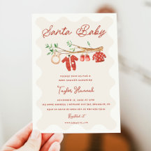 Kerstman baby kerst baby shower