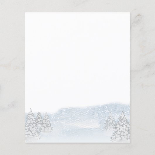 Kerstman Baby Kerst Budget Baby Shower Uitnodiging (Achterkant)