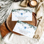 Kerstman Baby Kerst Kledinglijn Boeken voor Baby Informatiekaartje<br><div class="desc">Nodig uw gasten uit om een baby-bibliotheek te bouwen met onze charmante Blue Boy Santa Baby Christmas Clothesline Books voor Baby Tickets! 🎅📚👶 Met een feestelijke blauwe kledinglijn met kerstthema en schattige babykleding zijn deze tickets ideaal voor een op vakantie geïnspireerd baby shower. Moedig gasten aan om een boek mee...</div>