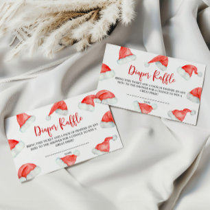 Kerstman Baby Kerstluier Raffle Informatiekaartje