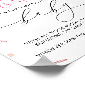 Kerstman Baby Kerstmis niet zeggen Baby spel Poste Poster (Hoek)