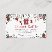 Kerstman Baby Kleding Kerstmiswinter luier verloti Informatiekaartje (Voorkant)