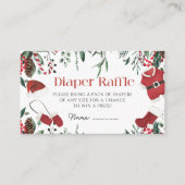 Kerstman Baby Kleding Kerstmiswinter luier verloti Informatiekaartje (Voorkant)