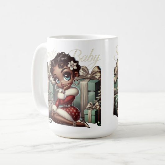 Kerstman baby mok (Voorkant links)