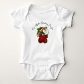 Kerstman Baby, onze kleine stuipleerling Romper (Voorkant)