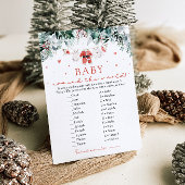 Kerstman Baby rond de wereld Baby shower Kaart