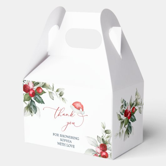 Kerstman Baby shower Collectie Bedankdoosjes (Voorkant)