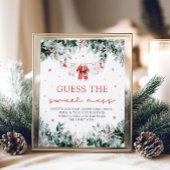 Kerstman Baby shower Guess The Sweet Mess Poster